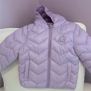 Kids Purple Quilted Jacket